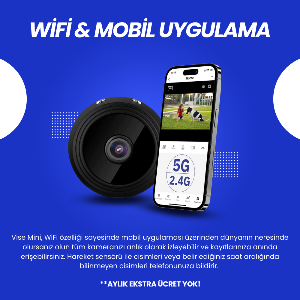 Vise Mini | Kablosuz Güvenlik Kamerası