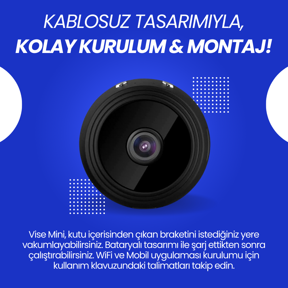 Vise Mini | Kablosuz Güvenlik Kamerası